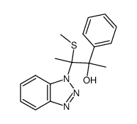 (+/-)-3-(1,2,3-benzotriazol-1-yl)-3-(methylthio)-2-phenyl-2-butanol Structure