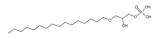 1-palmityl-sn2-hydroxide-rac-glycero-3-phosphonate Structure