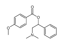 [2-(dimethylamino)-1-phenylethyl] 4-methoxybenzoate Structure
