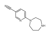 6-(1,4-二氮杂-1-基)烟腈结构式