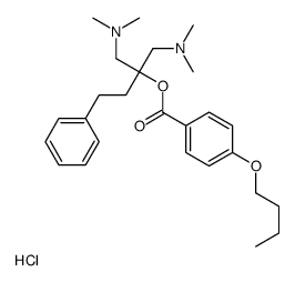 [2-(4-butoxybenzoyl)oxy-2-[(dimethylamino)methyl]-4-phenylbutyl]-dimethylazanium,chloride Structure