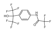 2,2,2-trifluoro-N-[4-(2,2,2-trifluoro-1-hydroxy-1-trifluoromethyl-ethyl)-phenyl]-acetamide Structure