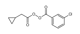 3-chlorobenzoic 2-cyclopropylacetic peroxyanhydride结构式