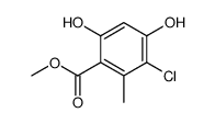 chloro-3-dihydroxy-4,6-methyl-2-benzoate de methyle结构式