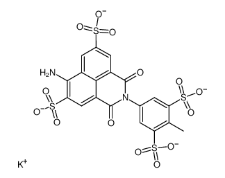 tetrapotassium 4-amino-N-(4-methyl-3,5-disulfophenyl)naphthalimide-3,6-disulfonate结构式
