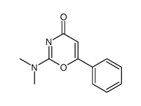 2-(dimethylamino)-6-phenyl-1,3-oxazin-4-one结构式