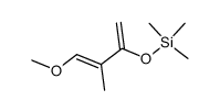 (E)-3-methyl-4-methoxy-2-[(trimethylsilyl)oxy]-1,3-butadiene结构式