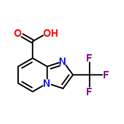 2-(三氟甲基)咪唑并[1,2-a]吡啶-8-羧酸结构式