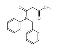 Butanamide,3-oxo-N-phenyl-N-(phenylmethyl)- structure