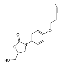 (p-Cyano-2 ethoxyphenyl)-3 hydroxymethyl-5 oxazolidinone-2 [French] Structure