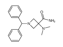 1-Benzhydryl-3-dimethylaminoazetidine-3-carboxylic Acid Amide Structure