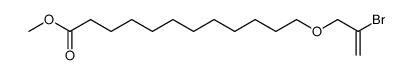 methyl 12-((2-bromoallyl)oxy)dodecanoate Structure
