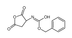 N-[(3R)-四氢-2,5-二氧代-3-呋喃基]氨基甲酸苄酯结构式