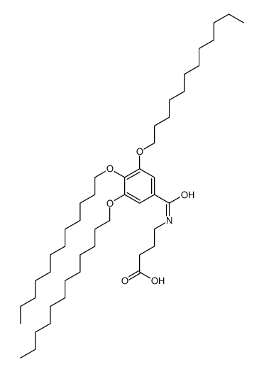 4-[(3,4,5-tridodecoxybenzoyl)amino]butanoic acid Structure