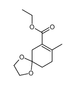 ethyl 8-methyl-1,4-dioxaspiro[4.5]dec-7-ene-7-carboxylate结构式