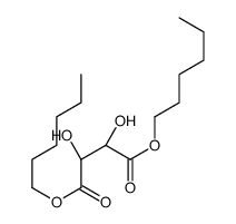 dihexyl (2R,3R)-2,3-dihydroxybutanedioate Structure
