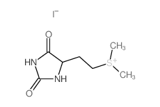 2-(2,5-dioxoimidazolidin-4-yl)ethyl-dimethylsulfanium,iodide结构式