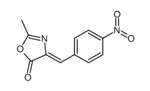 5(4H)-OXAZOLONE, 2-METHYL-4-[(4-NITROPHENYL)METHYLENE]-结构式