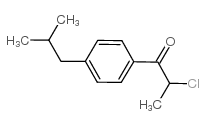 2-CHLORO-1-(4-ISOBUTYL)PROPAN-1-ONE Structure