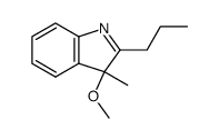 3-methoxy-3-methyl-2-propyl-3H-indole Structure