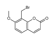 8-(bromomethyl)-7-methoxychromen-2-one Structure
