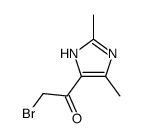 Ethanone, 2-bromo-1-(2,5-dimethyl-1H-imidazol-4-yl)- (9CI) Structure