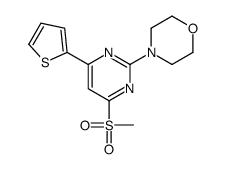 4-(4-methylsulfonyl-6-thiophen-2-ylpyrimidin-2-yl)morpholine结构式