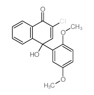 2-chloro-4-(2,5-dimethoxyphenyl)-4-hydroxy-naphthalen-1-one Structure