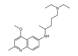 1,4-Pentanediamine, N(sup 1),N(sup 1)-diethyl-N(sup 4)-(4-methoxy-2-me thyl-6-quinolinyl)-结构式