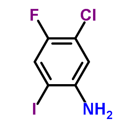 5-Chloro-4-fluoro-2-iodoaniline structure
