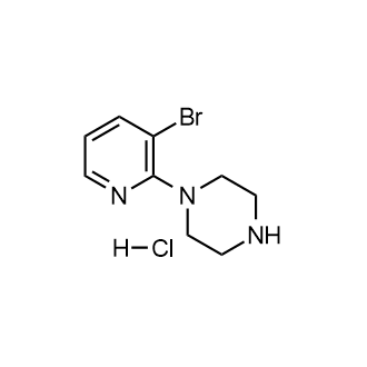 1-(3-溴吡啶-2-基)哌嗪盐酸盐结构式