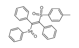 (E)-(1-(phenylseleninyl)-2-tosylethene-1,2-diyl)dibenzene结构式