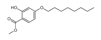 2-Hydroxy-4-n-octoxybenzoesaeuremethylester结构式