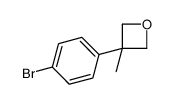 3-(4-溴-苯基)-3-甲基-氧杂环丁烷结构式