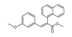 Methyl 3-(m-Methoxyphenyl)-2-(1-naphthyl)propenoate Structure