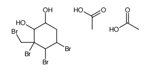 acetic acid,3,4,5-tribromo-3-(bromomethyl)cyclohexane-1,2-diol Structure