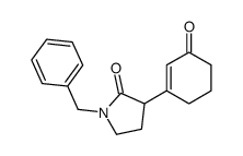 1-benzyl-3-(3-oxocyclohexen-1-yl)pyrrolidin-2-one Structure