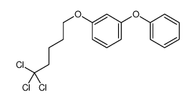 1-phenoxy-3-(5,5,5-trichloropentoxy)benzene结构式