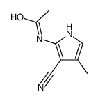 N-(3-cyano-4-methyl-1H-pyrrol-2-yl)acetamide结构式