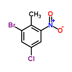 2-溴-4-氯-6-硝基甲苯结构式