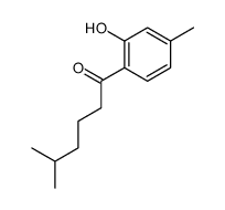 1-(2-hydroxy-4-methylphenyl)-5-methylhexan-1-one结构式