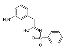 N-[2-(3-AMINO-PHENYL)-ACETYL]-BENZENESULFONAMIDE结构式