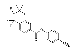 (4-cyanophenyl) 4-(1,1,2,2,3,3,3-heptafluoropropyl)benzoate Structure