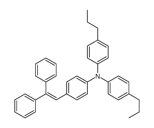 N-[4-(2,2-diphenylethenyl)phenyl]-4-propyl-N-(4-propylphenyl)aniline结构式