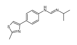 N-[4-(2-methyl-1,3-thiazol-4-yl)phenyl]-N'-propan-2-ylmethanimidamide Structure