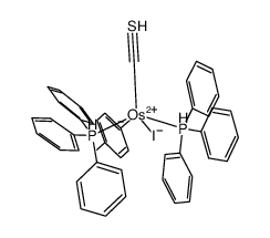 OsI(p-tolyl)(CS)(PPh3)2 Structure