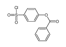 (4-chlorosulfonylphenyl) benzoate Structure