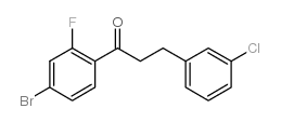 4'-BROMO-3-(3-CHLOROPHENYL)-2'-FLUOROPROPIOPHENONE结构式