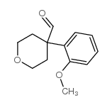 4-(2-Methoxyphenyl)tetrahydro-2H-pyran-4-carboxaldehyde Structure