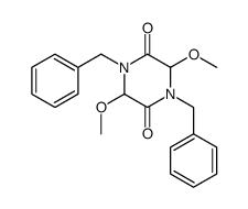 1,4-dibenzyl-3,6-dimethoxypiperazine-2,5-dione结构式